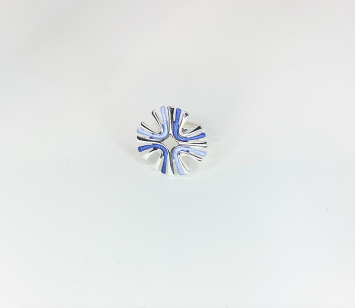 Ring blauw design